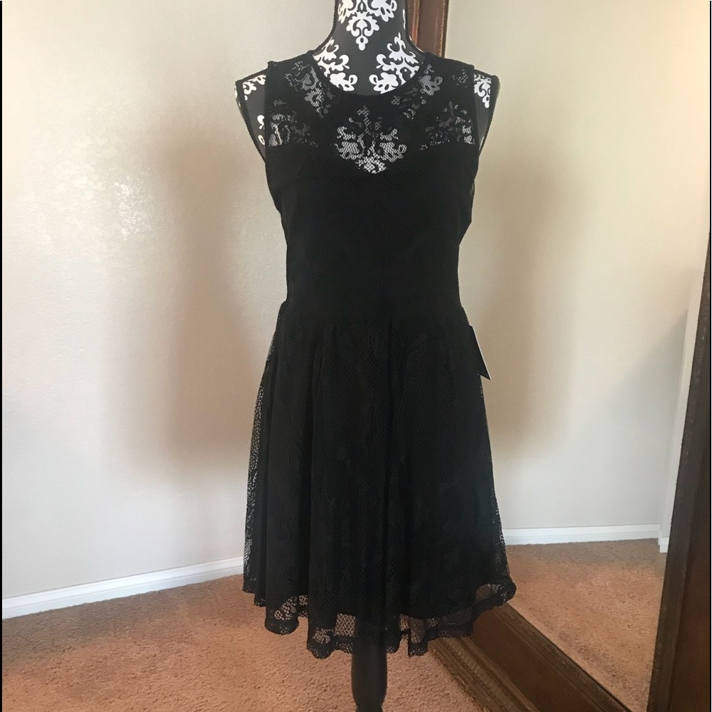 Express Lace Black Dress